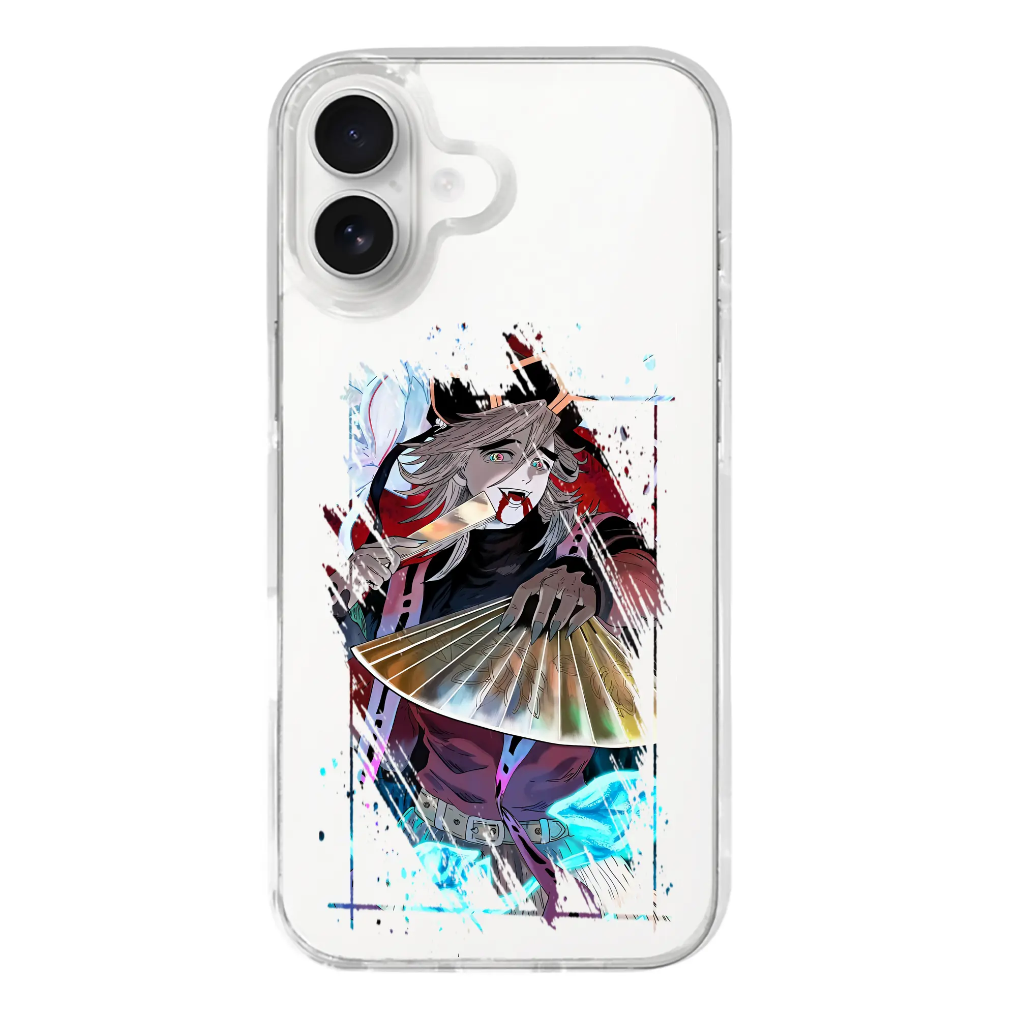 鬼滅の刃 グッズ,童磨 - iPhone 17シリーズ 透明スマホケース – 薄型・耐衝撃・精密フィット保護カバー